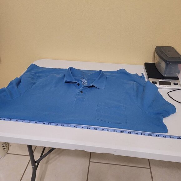 L.L. Bean Mens XXL Tall Blue Cotton‎ Polo Shirt Traditional Fit Casual Workwear - Picture 6 of 7